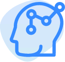 brain icon blue