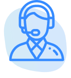 support icon blue
